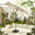 Vertical Cream Garden Parasol & Base Set