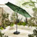 Vertical Green Garden Parasol & Base Set