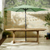 Vertical Green Garden Parasol & Base Set