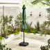 Vertical Green Garden Parasol & Base Set