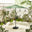 Vertical Green Garden Parasol & Base Set