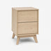 Vienne 2 Drawer Oak Wood Effect Bedside Table