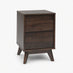 Vienne 2 Drawer Walnut Wood Effect Bedside Table