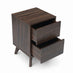 Vienne 2 Drawer Walnut Wood Effect Bedside Table