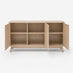 Vienne Oak Wood Effect 3 Door Sideboard
