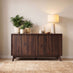 Vienne Walnut Wood Effect 3 Door Sideboard