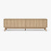 Vienne Oak Wood Effect 3 Door Large Storage TV Stand