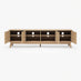 Vienne Oak Wood Effect 3 Door Large Storage TV Stand