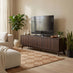Vienne Walnut Wood Effect 4 Door Large Storage TV Stand