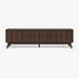 Vienne Walnut Wood Effect 3 Door Large Storage TV Stand