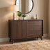 Vienne Walnut Wood Effect 1 Door and 3 Drawer Sideboard