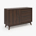 Vienne Walnut Wood Effect 1 Door and 3 Drawer Sideboard