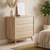 Vienne Oak Wood Effect 3 Drawer Chest of Drawers