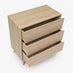 Vienne Oak Wood Effect 3 Drawer Chest of Drawers