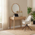 Vienne Oak Effect Wood 2 Drawer Desk