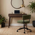 Vienne Walnut Effect Wood 2 Drawer Desk
