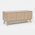 Vienne Oak Wood Effect 3 Door Storage TV Stand