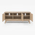 Vienne Oak Wood Effect 3 Door Storage TV Stand