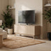 Vienne Oak Wood Effect 3 Door Storage TV Stand