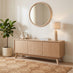 Vienne Oak Wood Effect 3 Door Storage TV Stand