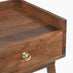 Vinson 1 Drawer Rectangle Walnut Wood Bedside Table
