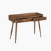 Vinson Rectangle Walnut Wood 2 Drawer Console Table