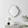Vita Black Metal Small 60x60cm Pebble Shape Wall Mirror