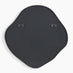 Vita Black Metal Small 60x60cm Pebble Shape Wall Mirror
