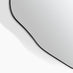 Vita Black Metal Small 60x60cm Pebble Shape Wall Mirror