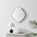 Vita Gold Metal Small 60x60cm Pebble Shape Wall Mirror