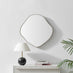 Vita Gold Metal Small 60x60cm Pebble Shape Wall Mirror