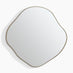 Vita Gold Metal Small 60x60cm Pebble Shape Wall Mirror