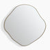 Vita Gold Metal Small 60x60cm Pebble Shape Wall Mirror