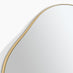 Vita Gold Metal Small 60x60cm Pebble Shape Wall Mirror