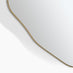 Vita Gold Metal Small 60x60cm Pebble Shape Wall Mirror