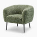 Veda Green Fabric Accent Tub Chair
