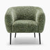 Veda Green Fabric Accent Tub Chair