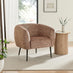 Veda Orange Fabric Accent Tub Chair
