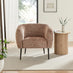Veda Orange Fabric Accent Tub Chair