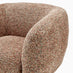 Veda Orange Fabric Accent Tub Chair
