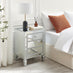 Venetian 3 Drawer Mirrored Bedside Table