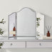 Venetian Vintage Style Silver Tri-Fold Vanity Mirror