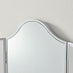 Venetian Vintage Style Silver Tri-Fold Vanity Mirror