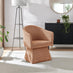 Vera Orange Fabric Accent Chair