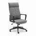 Vesper Dark Grey Linen Fabric Swivel Office Chair