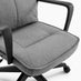 Vesper Dark Grey Linen Fabric Swivel Office Chair