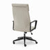 Vesper Light Grey Linen Fabric Swivel Office Chair