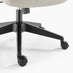 Vesper Light Grey Linen Fabric Swivel Office Chair