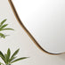 Vita Gold Irregular Pebble Wall Mirror