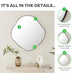 Vita Gold Irregular Pebble Wall Mirror